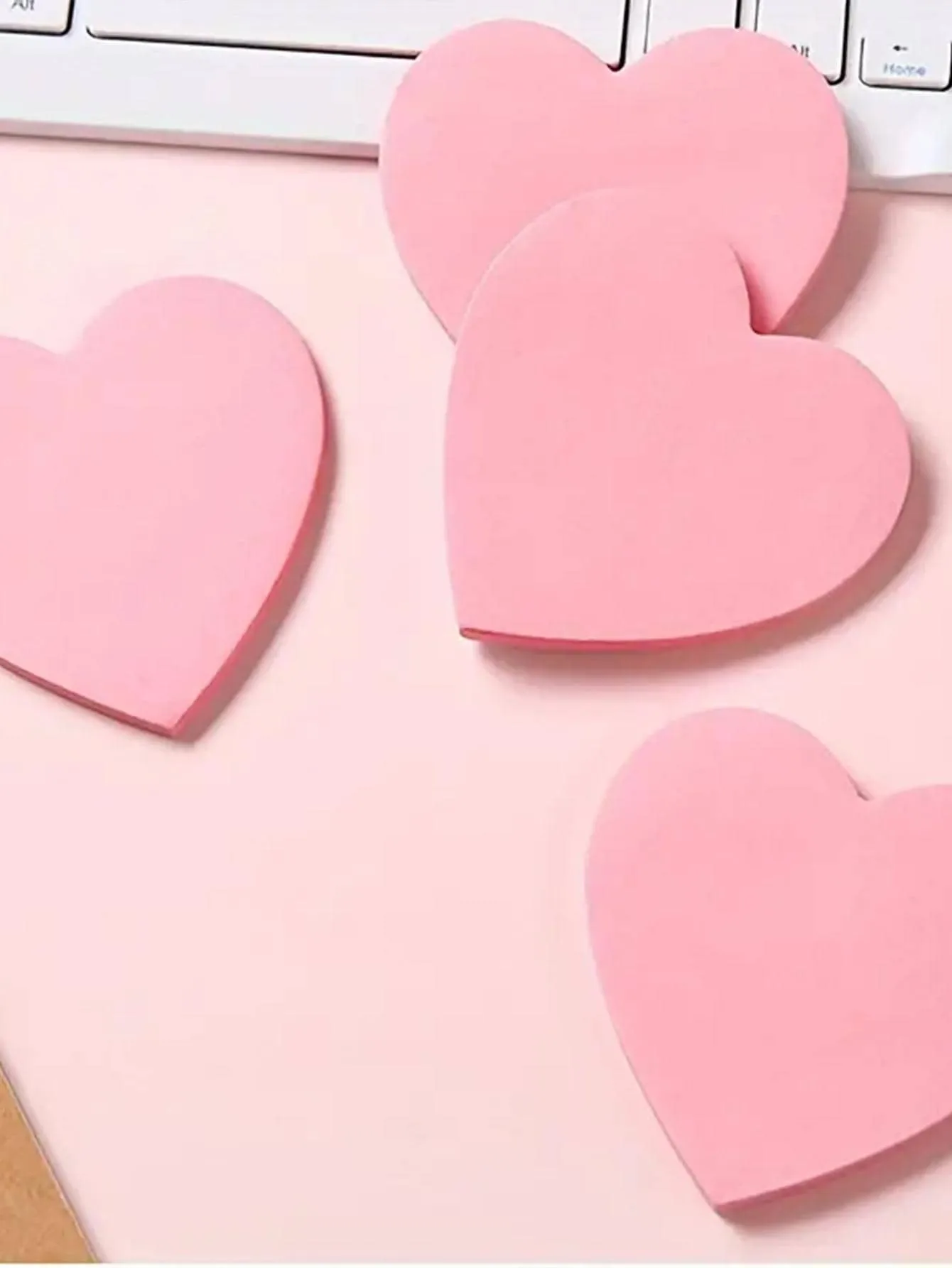 100pcs/Pack Heart-Shaped Sticky Notes Multi-Purpose Sticky Notes Writable Sticky Notes For Student Use, Office, Home Self-Adhesive