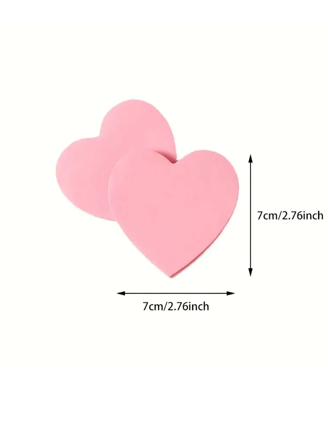 100pcs/Pack Heart-Shaped Sticky Notes Multi-Purpose Sticky Notes Writable Sticky Notes For Student Use, Office, Home Self-Adhesive