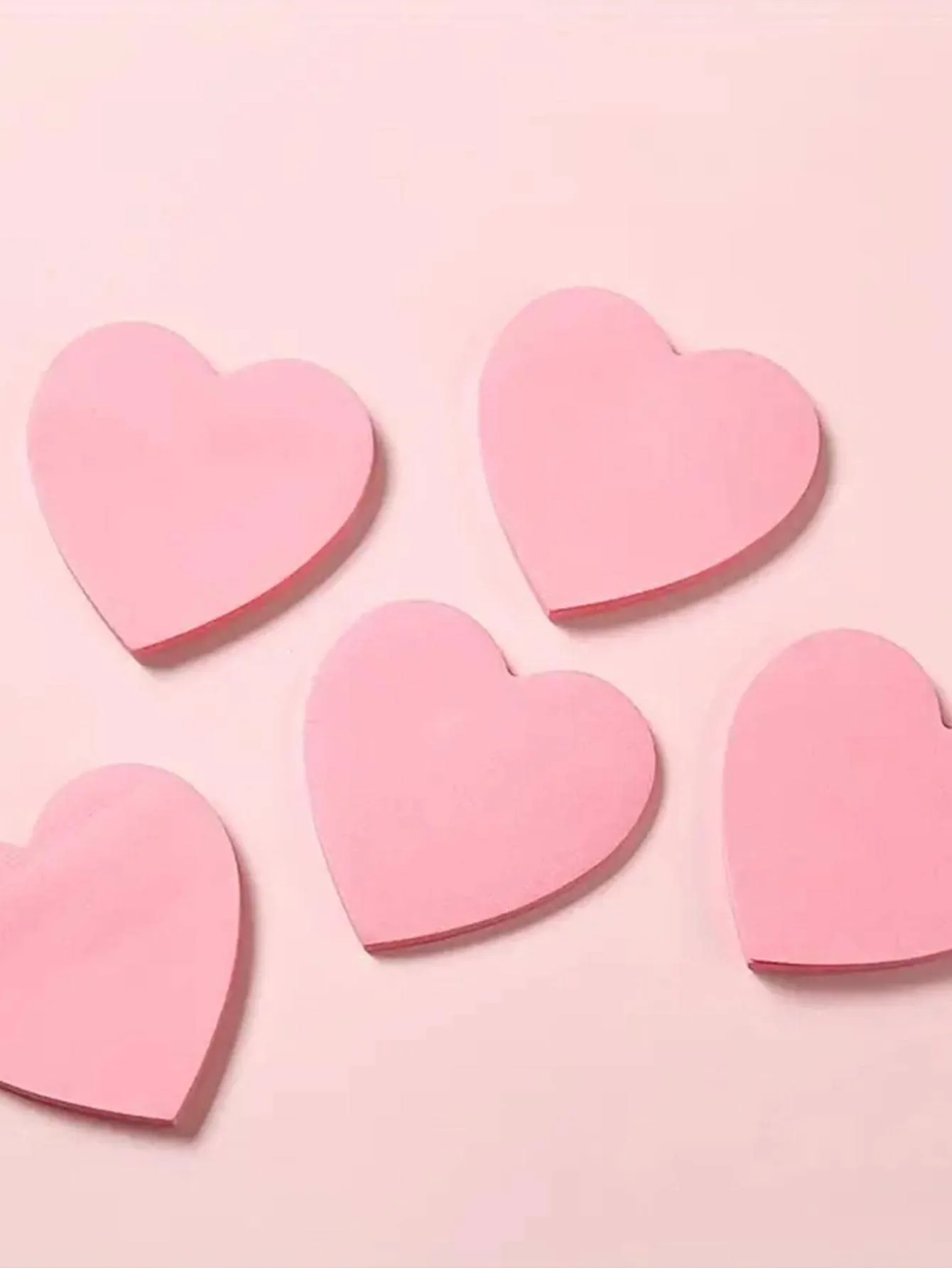100pcs/Pack Heart-Shaped Sticky Notes Multi-Purpose Sticky Notes Writable Sticky Notes For Student Use, Office, Home Self-Adhesive