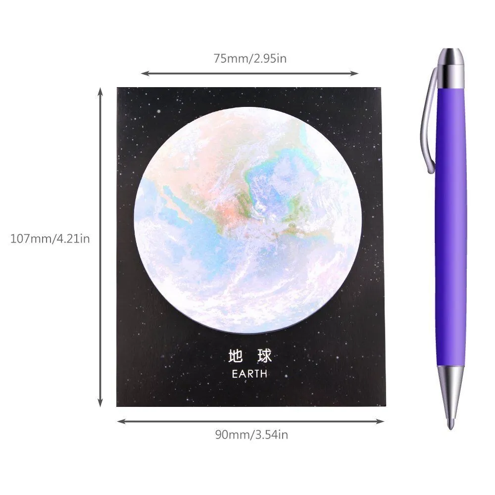 180 Sheet/6 Pads Planet Sticky Notes Self-Adhesive Notes Notepads Posted Writing