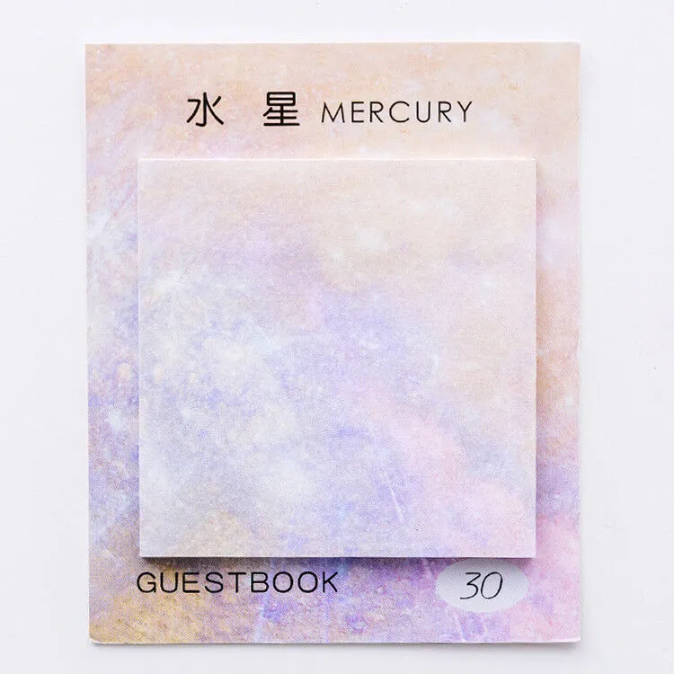 180 Sheet/6 Pads Planet Sticky Notes Self-Adhesive Notes Notepads Posted Writing