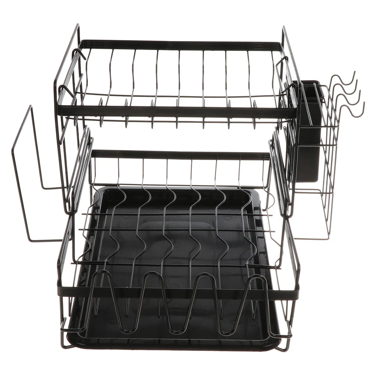 2 Tier Multifunctional Kitchen Drying Dish Rack over Sink Drainer Shelf
