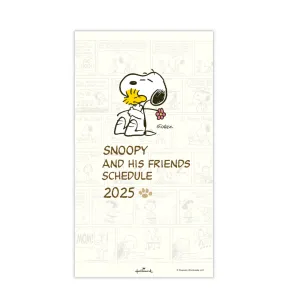 2025 Peanuts Snoopy Slim Monthly Planner [Snoopy Hugs Woodstock]
