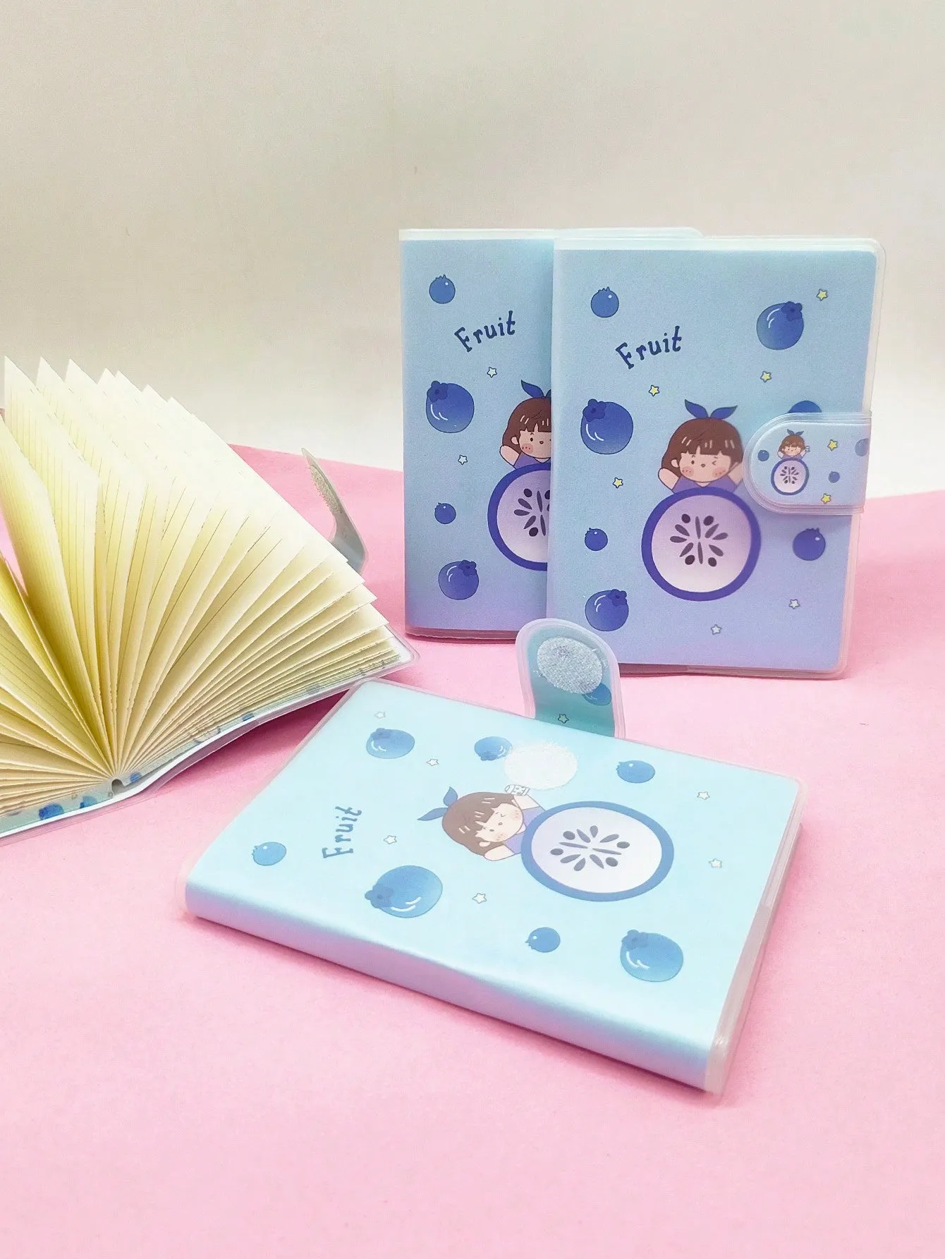 4pcs/Set A7 Portable Pocket Mini Notebooks With 70 Sheets, Creative Cartoon Cute Student Diary,  Closure Cover