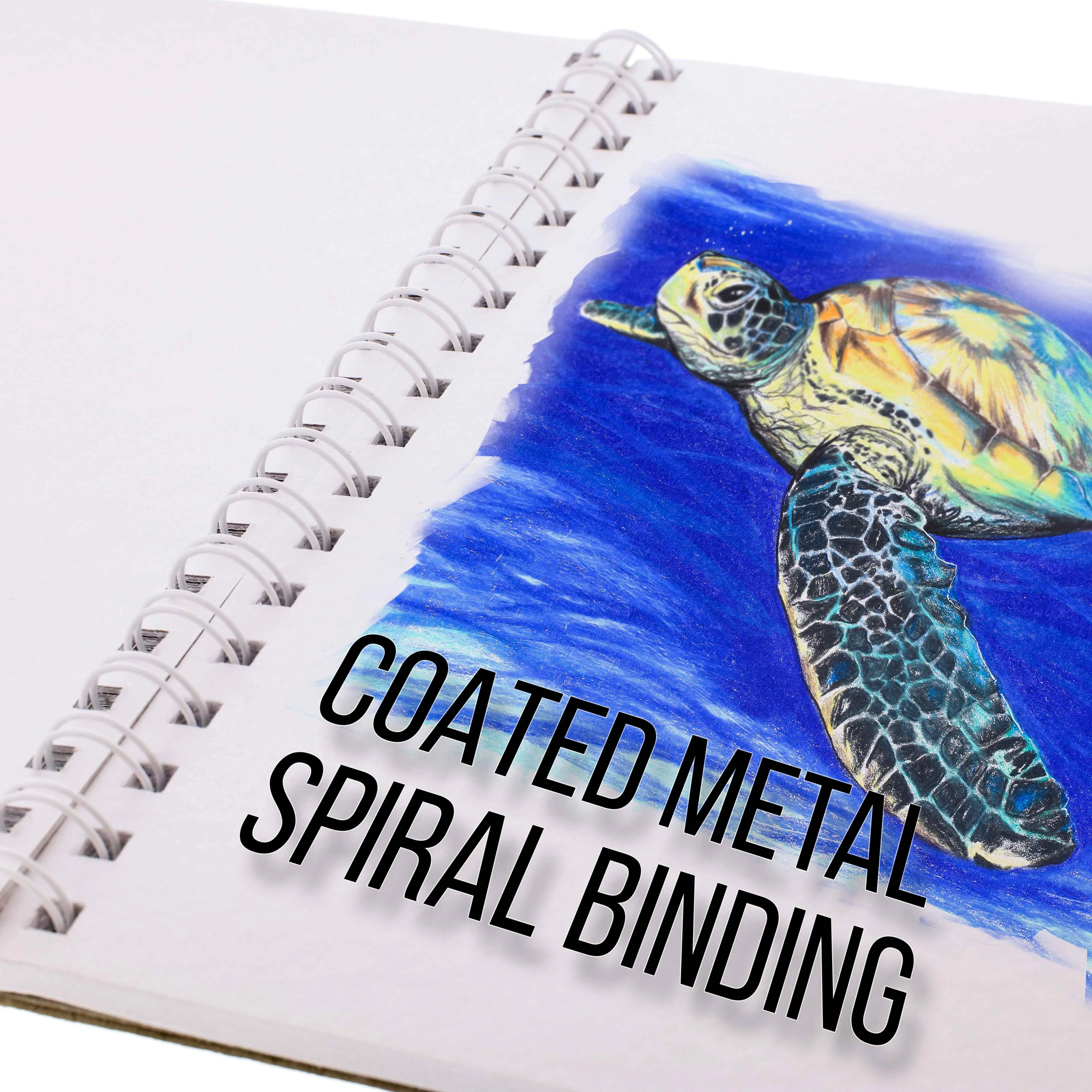 5.5" x 8.5" Premium Heavy-Weight Paper Spiral Bound Sketch Pad, 90 Pound (160gsm), Pad of 30-Sheets (Pack of 2 Pads)