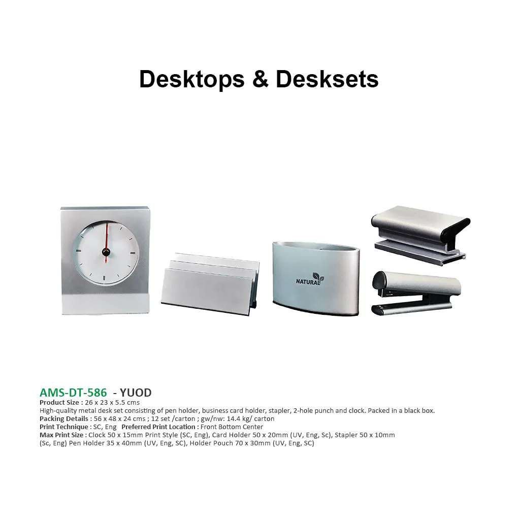 AMS-DT 586 YUOD High Quality Metal Deskset