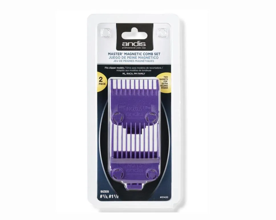 Andis master Double magnetic comb set 0.5 and 1.5 #01420