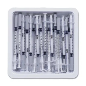 Bd Precisionglide Allergist Trays Tray Allergist 27Gx3/8 1/2Mlintraderm W/Ndl 25/Pk 40Pk/Cs