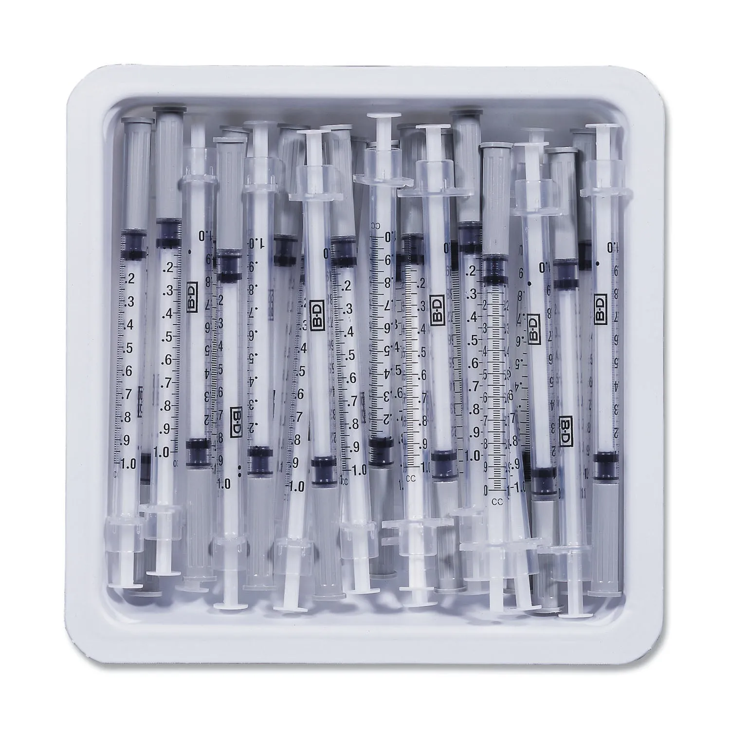 Bd Precisionglide Allergist Trays Tray Allergist 27Gx3/8 1/2Mlintraderm W/Ndl 25/Pk 40Pk/Cs