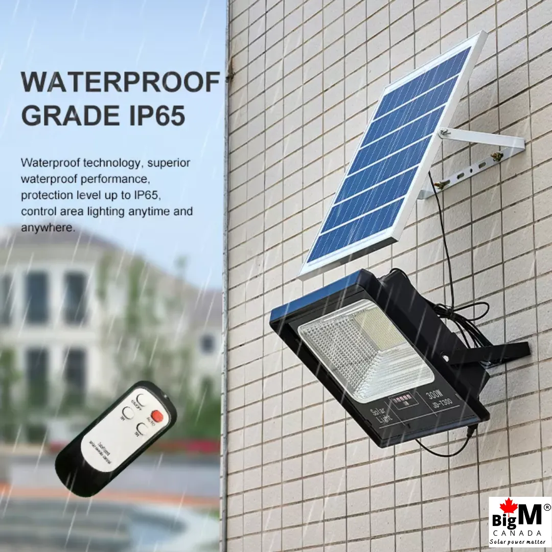 BigM Solar Bright Flood Lights – 100W, 200W & 300W for Constant Lighting