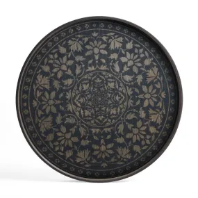 Black Marrakesh Large Wooden Tray