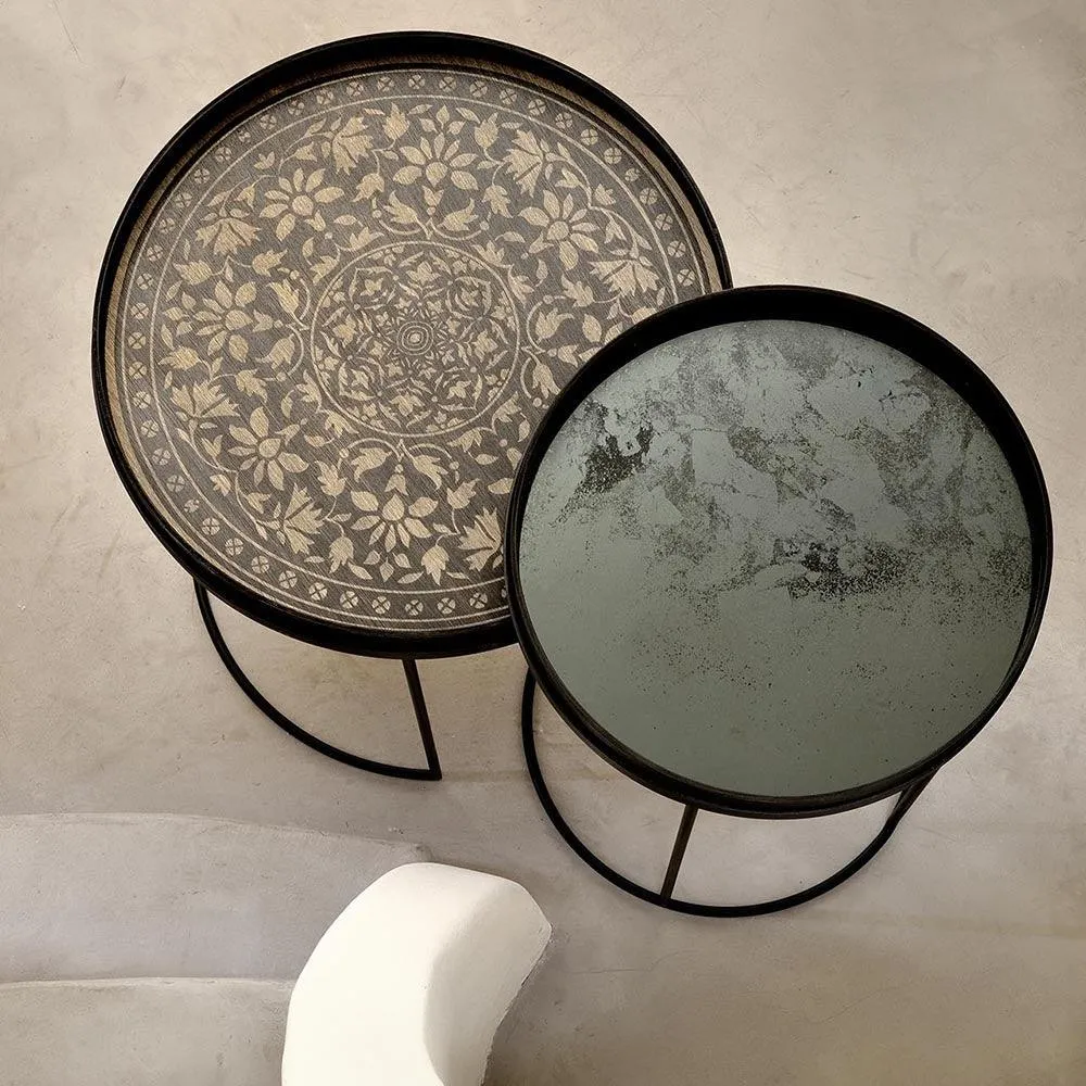 Black Marrakesh Large Wooden Tray