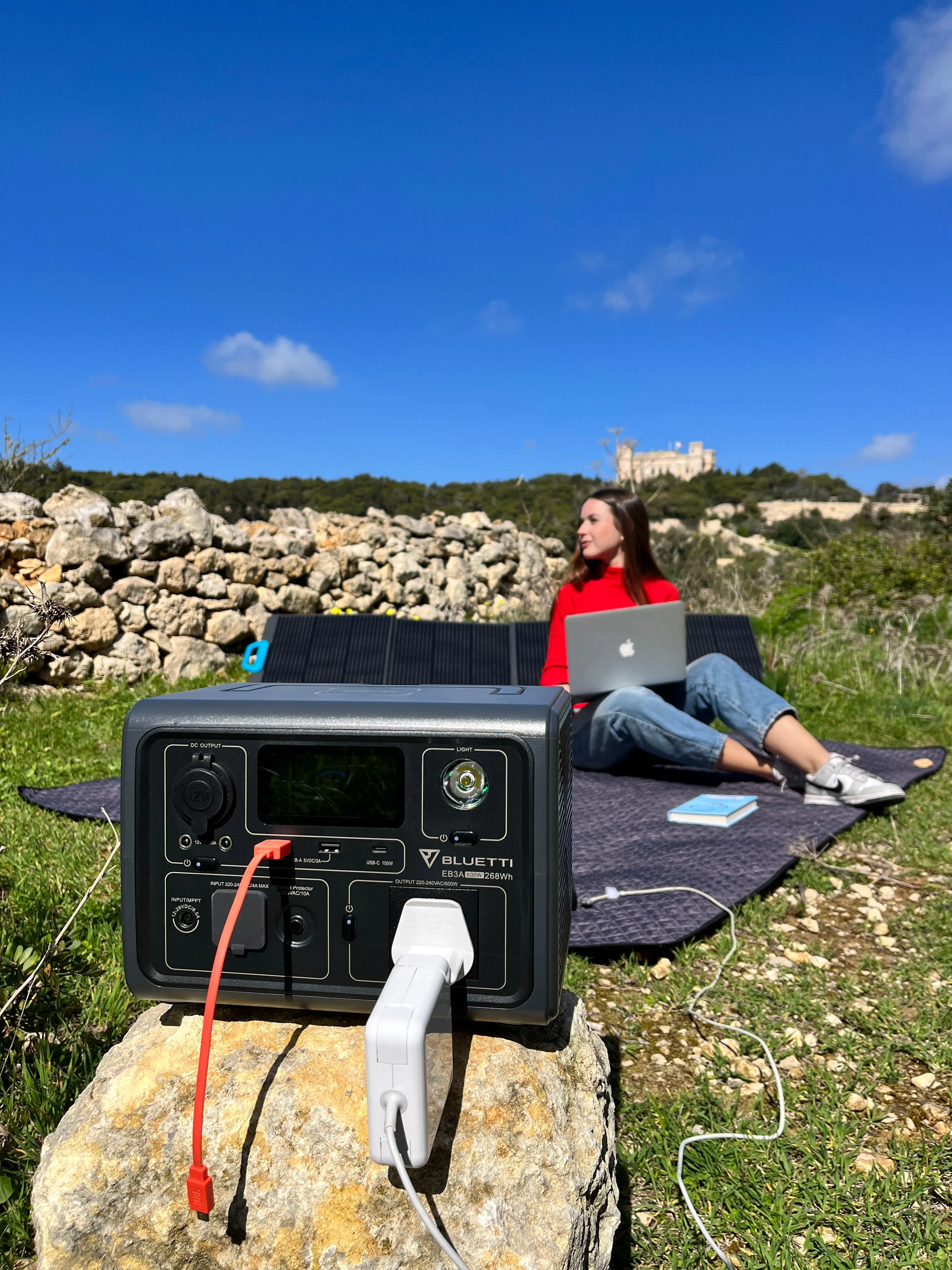 Bluetti EB3A portable solar power station
