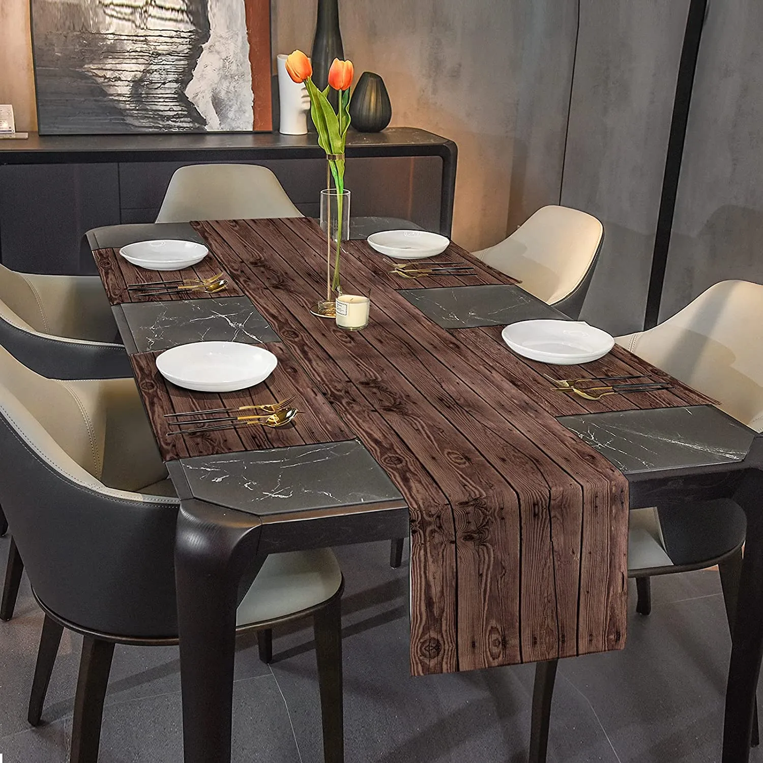 Brown wood grain