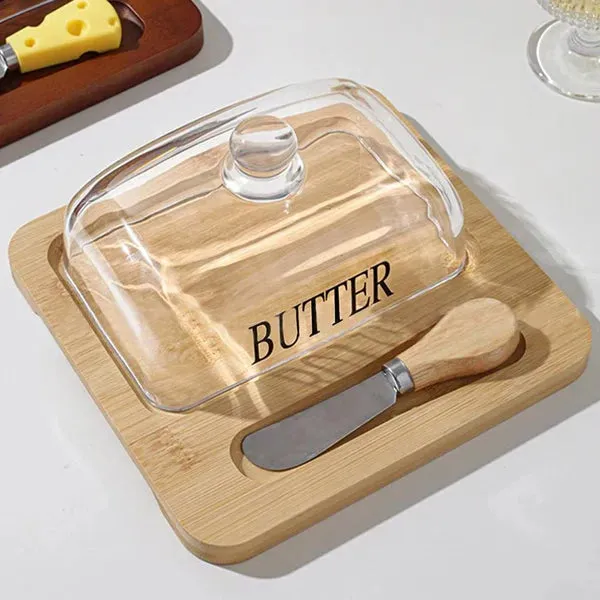 Butter Dish With Knife