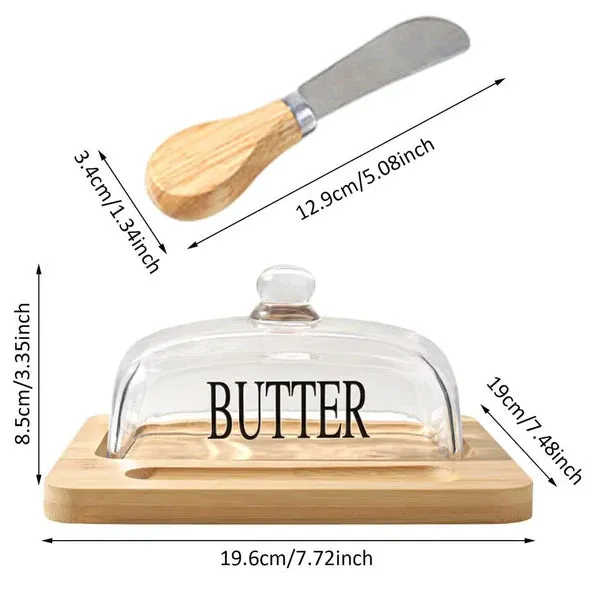 Butter Dish With Knife