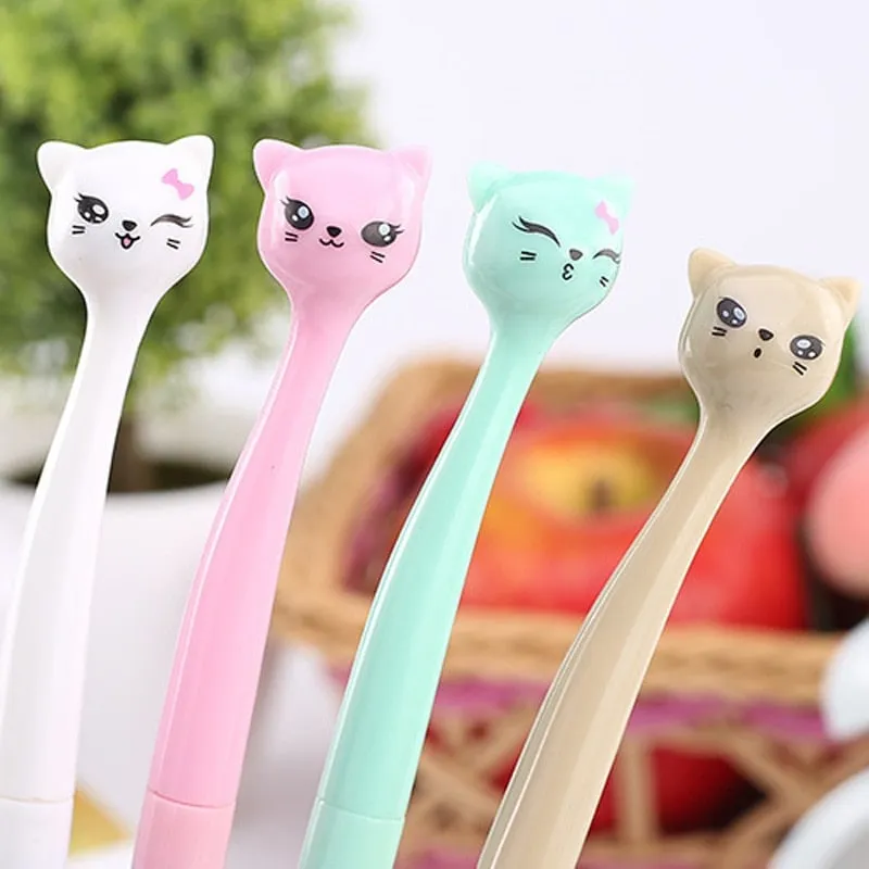 Cat Pens With Cute Expression 2pcs