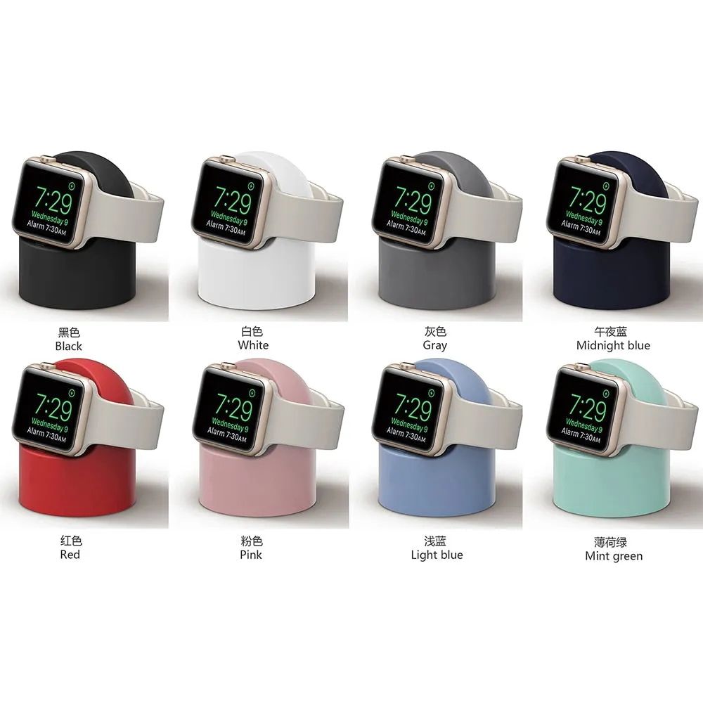 Charge For Apple Watch Stand iWatch 42mm 38mm 44mm 40mm Accessories apple watch 7 6 5 4 3 station holder black white |Watchbands|