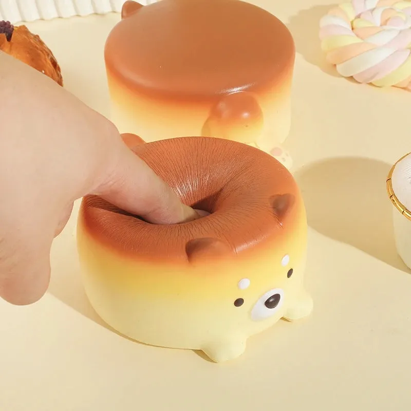 Cheese Puppy Cake Slow Rising Squishie