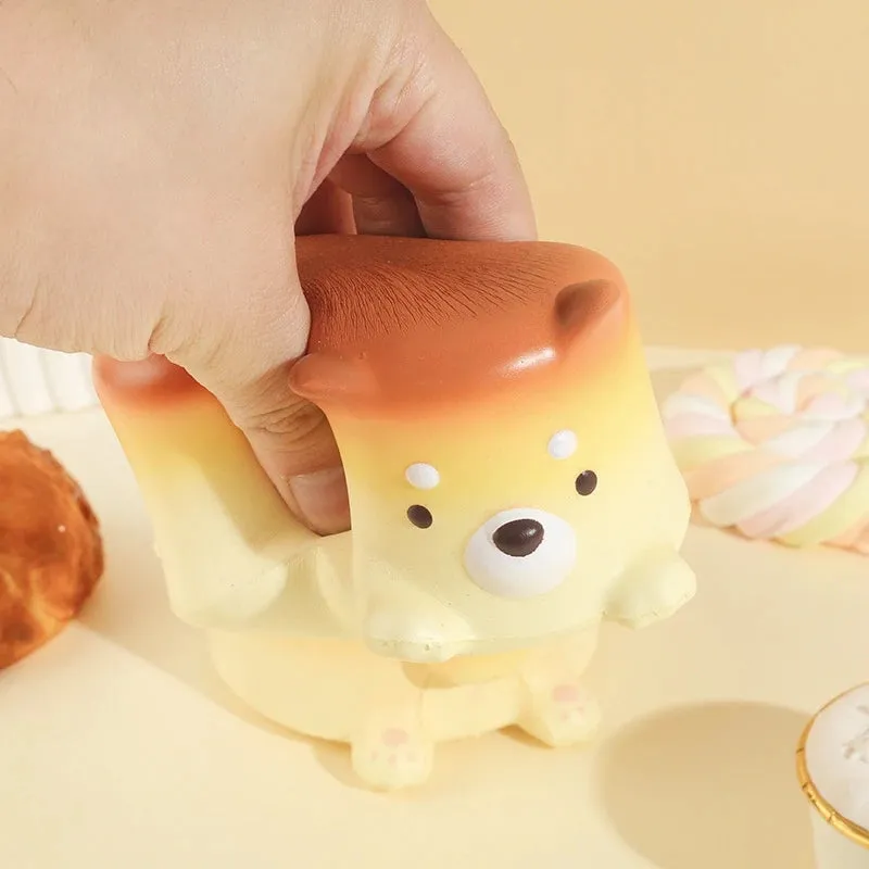 Cheese Puppy Cake Slow Rising Squishie