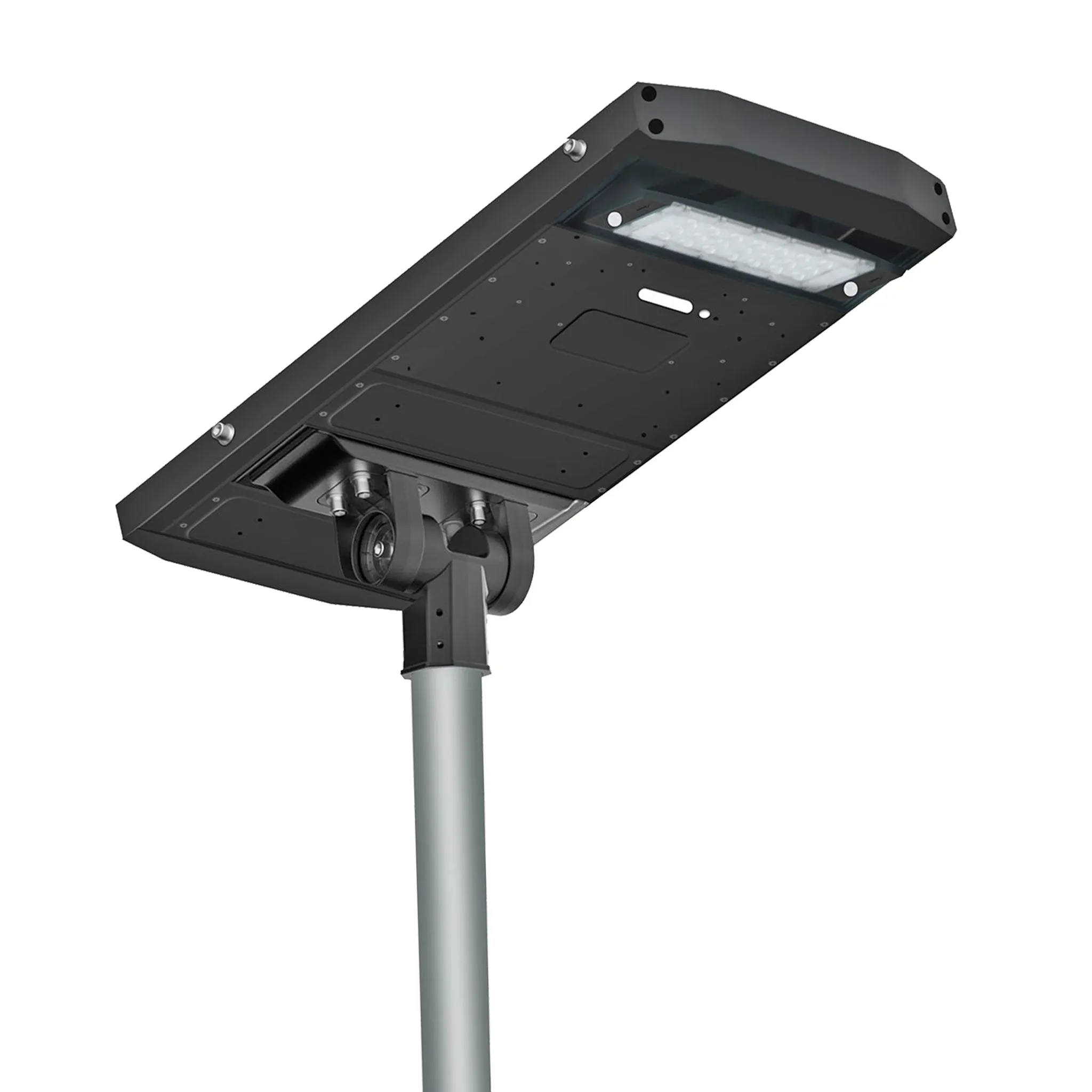 Commercial and Residential Solar LED Street Parking Lot Light, 6,000 Lumen, 3 Year Warranty