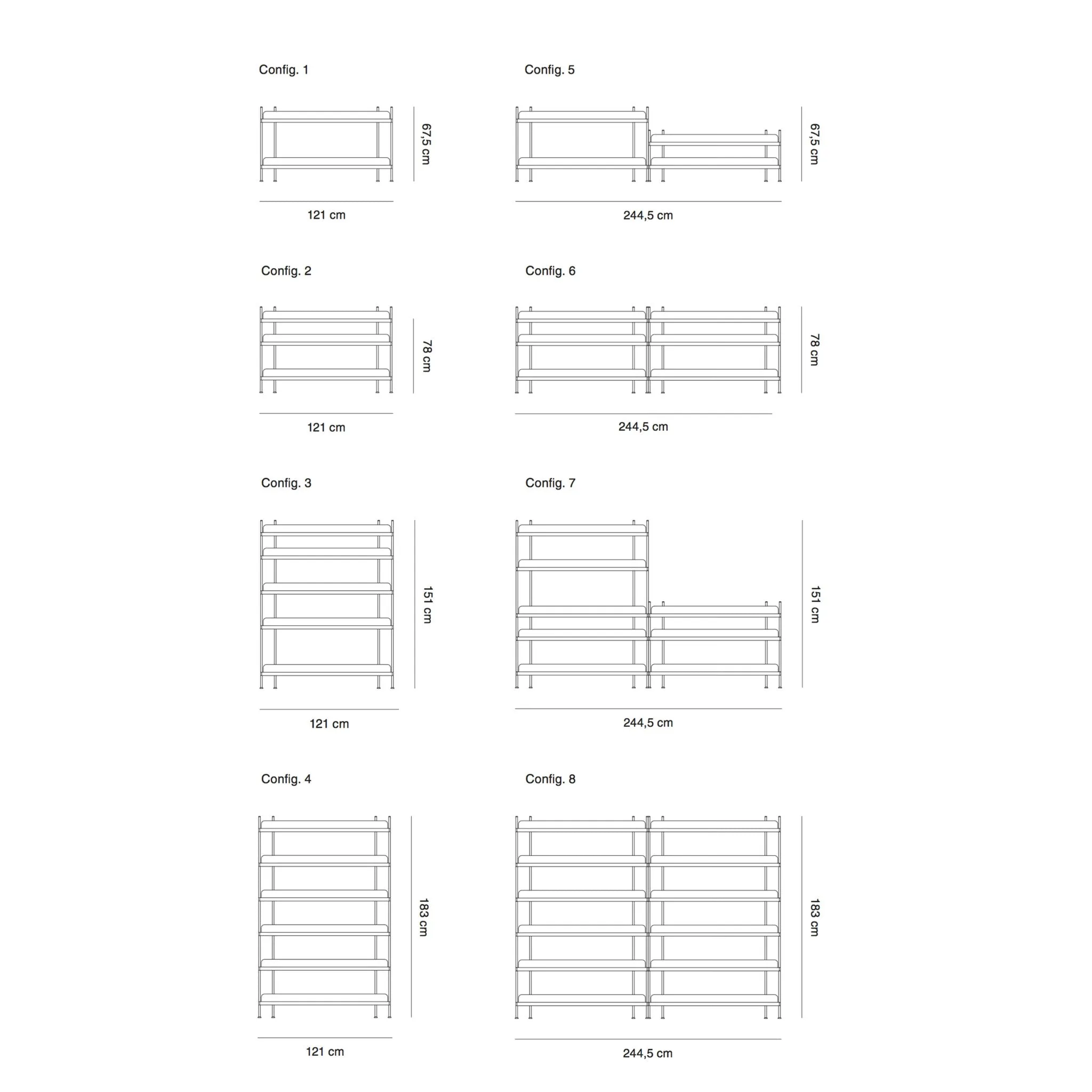 Compile Shelving System by Muuto