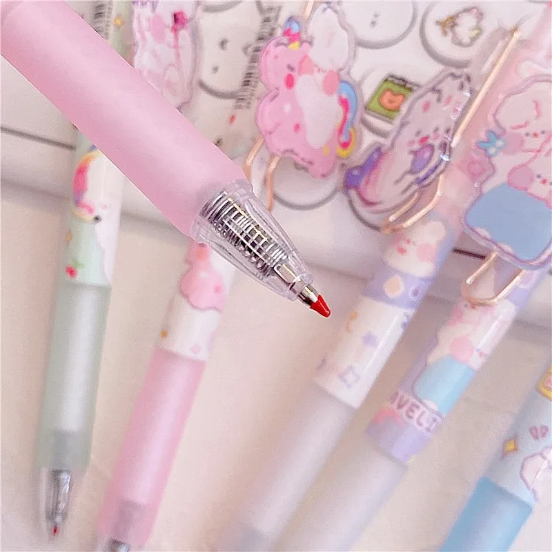 Cute Cartoon Rabbit Gel Pen 6pcs/Set