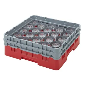 CZ210 Cambro Camrack Red 20 Compartments Max Glass Height 279mm