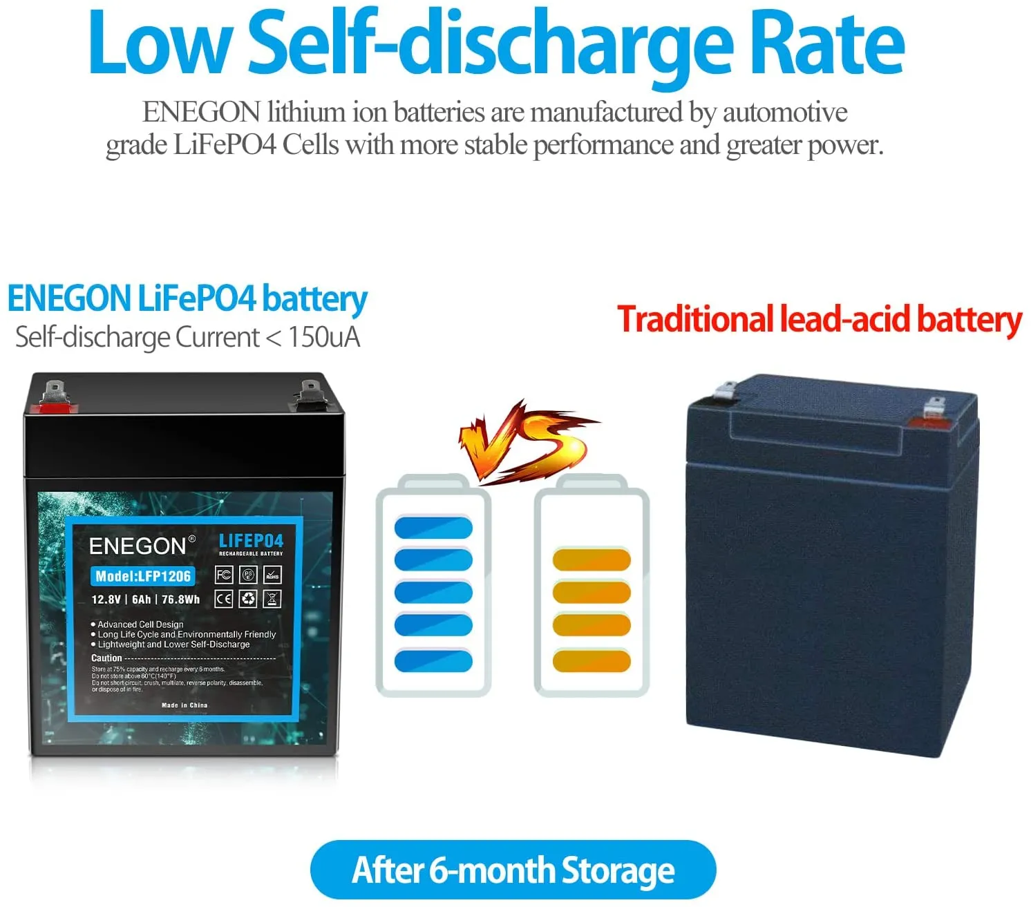 Deep Cycle Battery Charger with 2000 Cycles