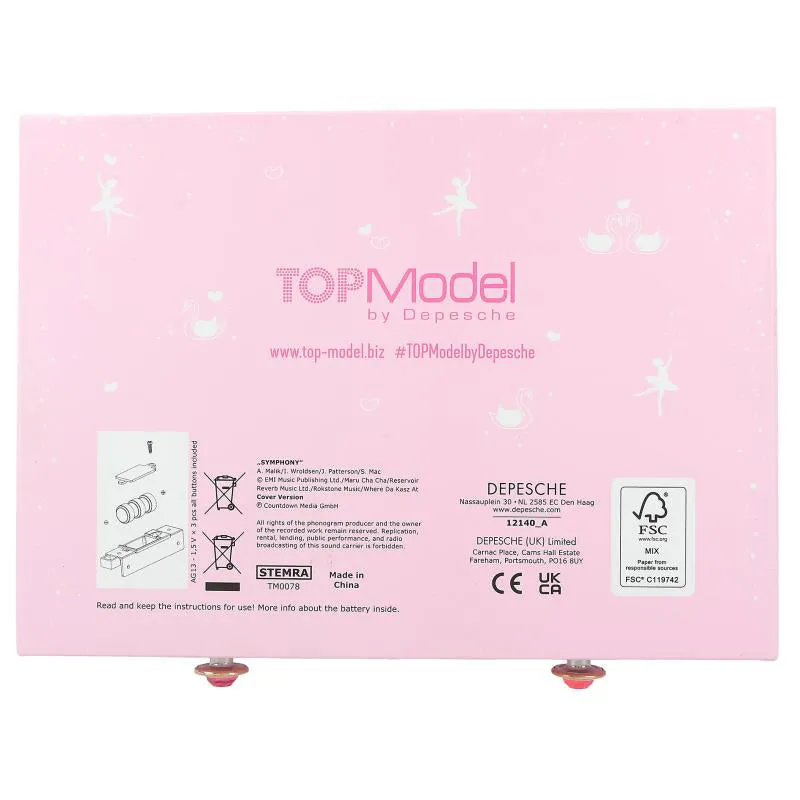Depesche Topmodel Jewellery Box with Code and Sound Ballet