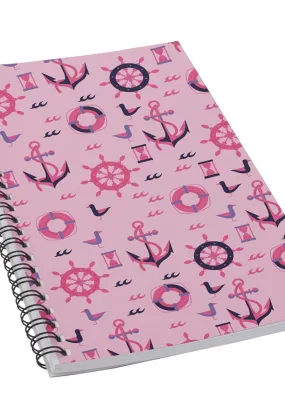 dropship pattern 2 c  5.5" x 8.5" Notebook