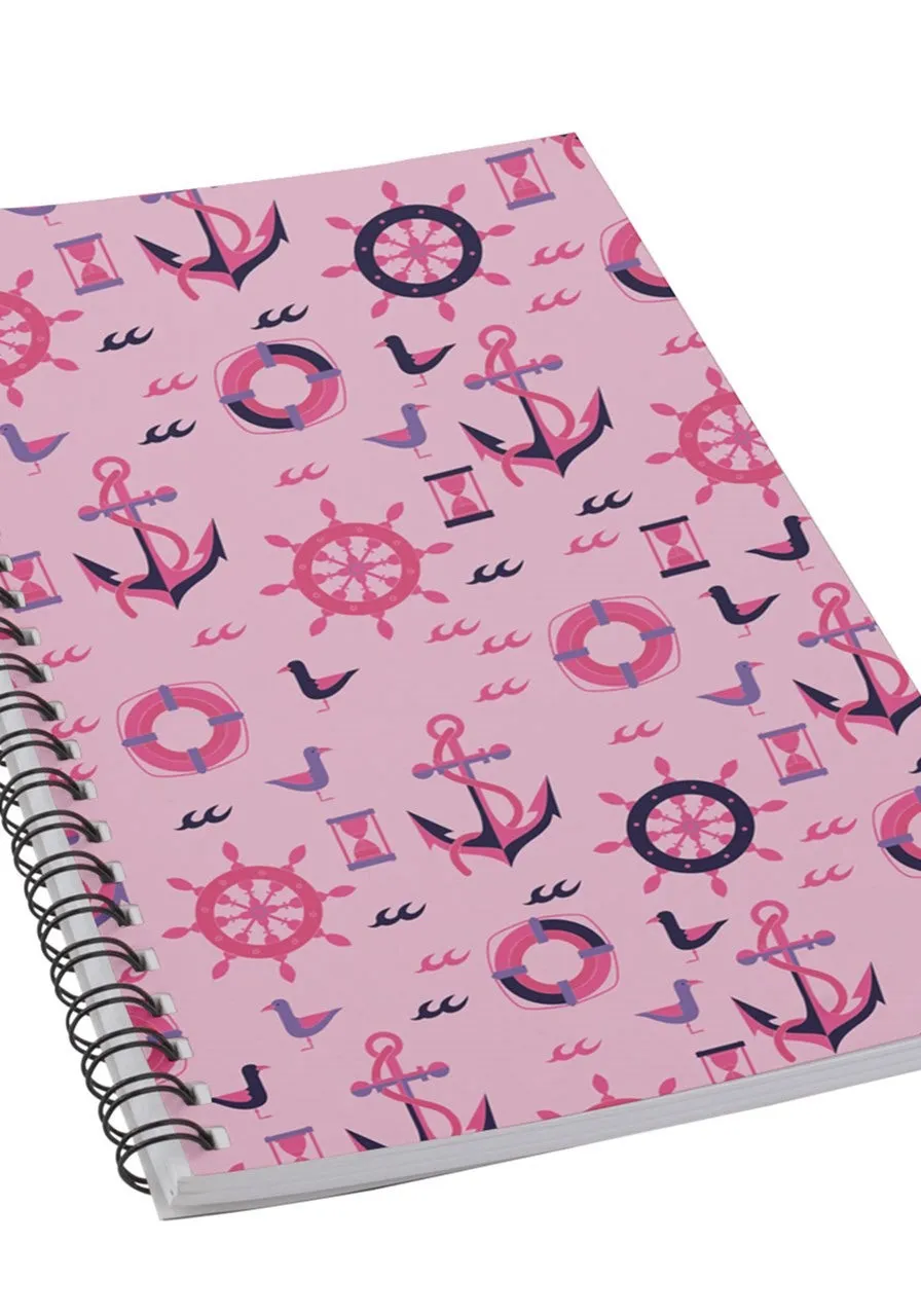 dropship pattern 2 c  5.5" x 8.5" Notebook