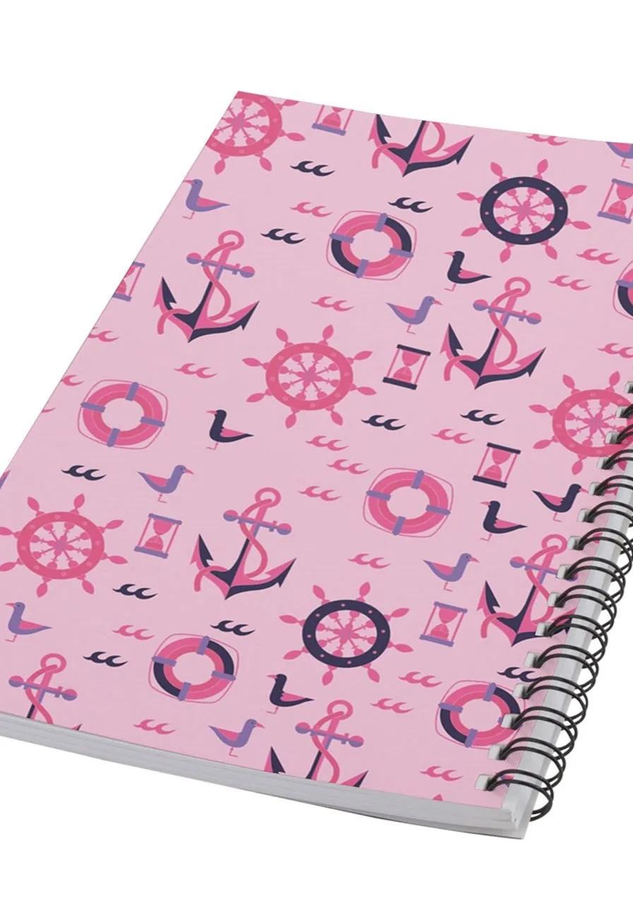 dropship pattern 2 c  5.5" x 8.5" Notebook