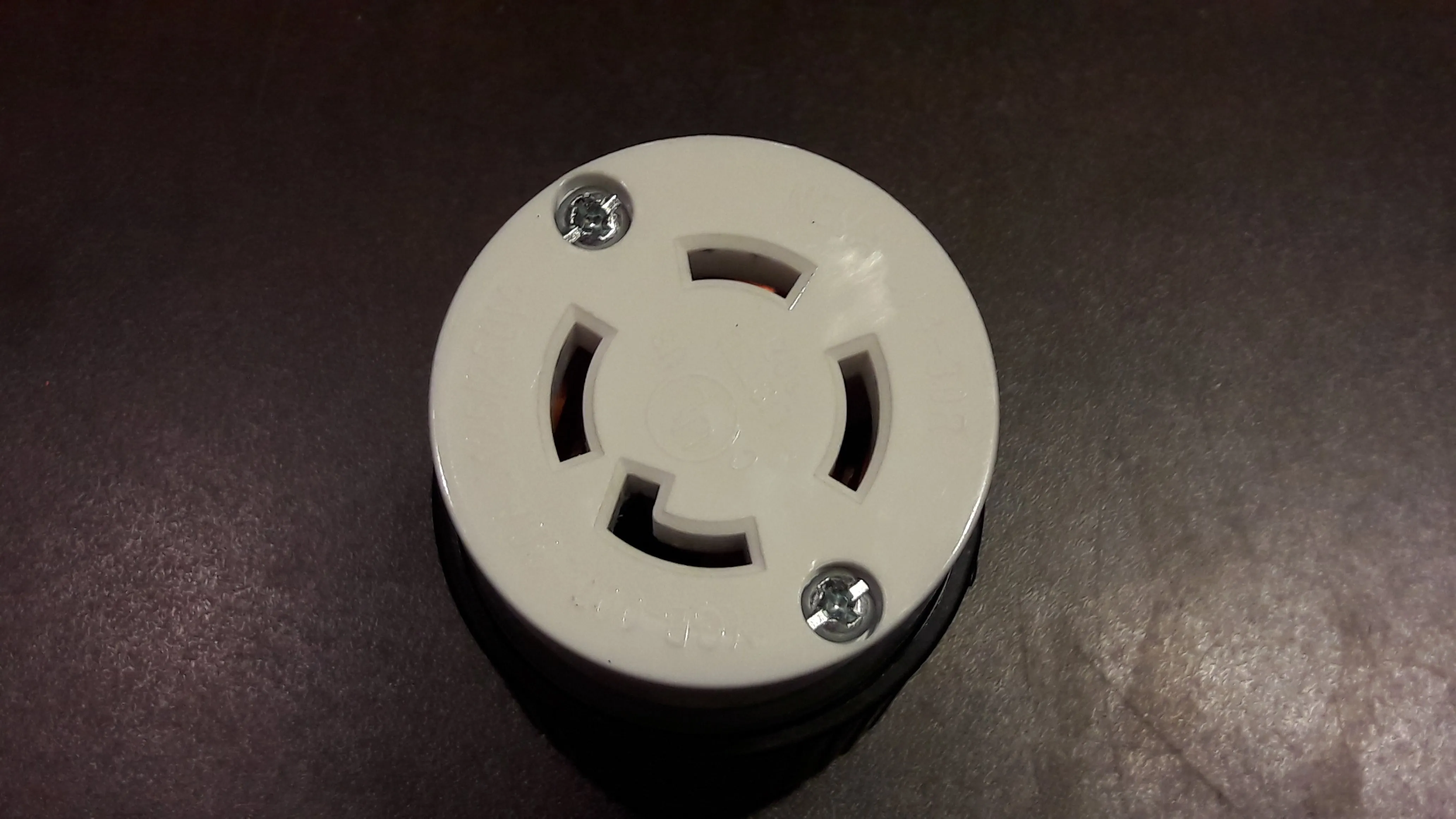 EVSE adapter to plug into common 15amp and 20amp 120 volt wall outlets, for L14-30 EVSE's - Adapter #95