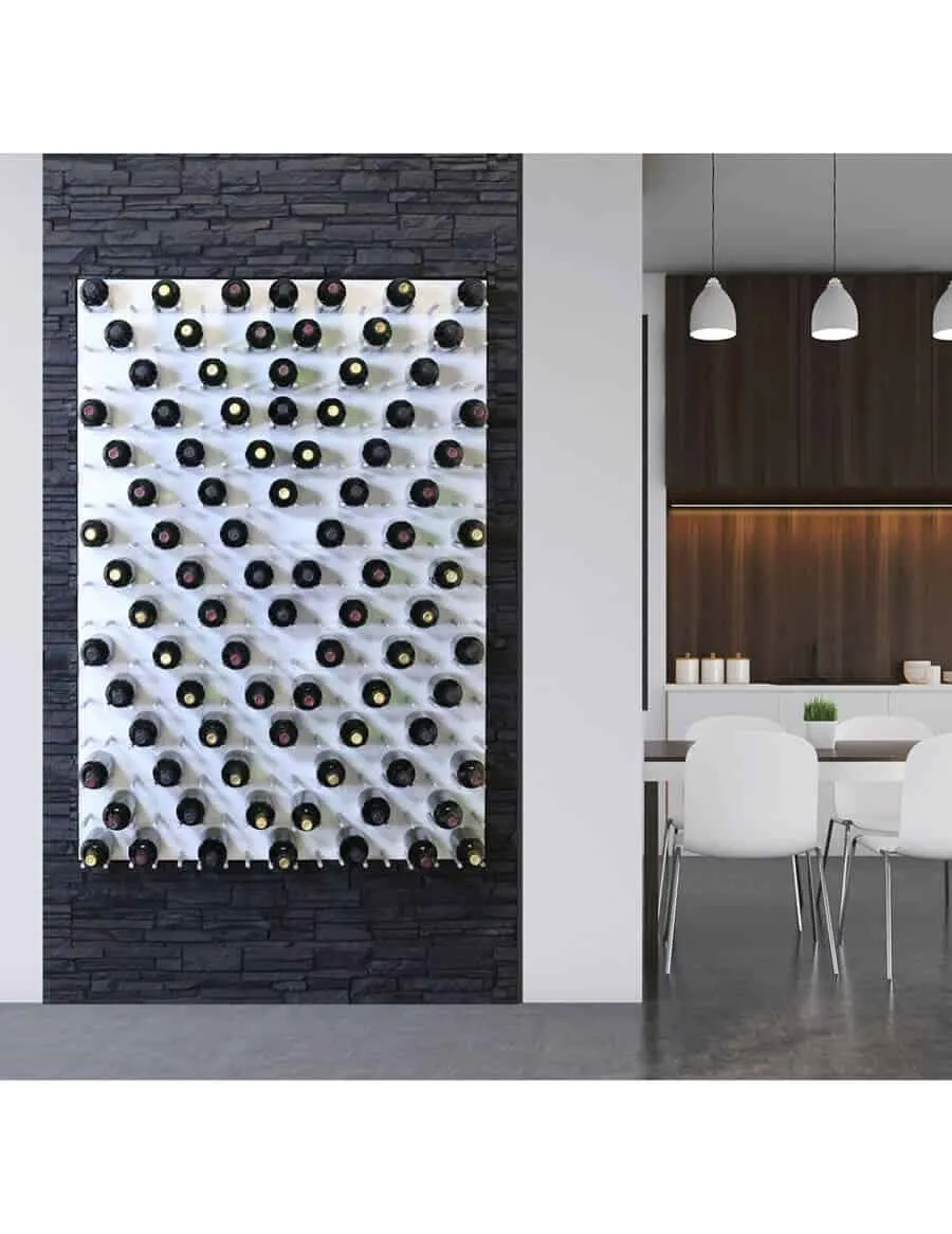 Fusion Wine Wall (Cork Forward) - White Acrylic (3 Foot)