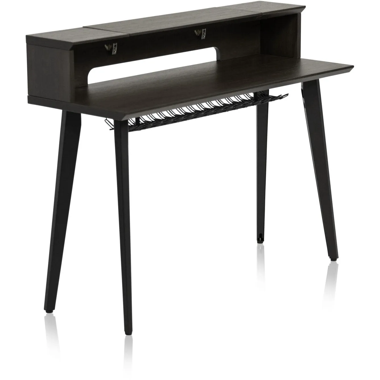 Gator GFW-ELITEKEYTBL61-BRN Elite Furniture Series Keyboard Table - 61-Note, Dark Walnut