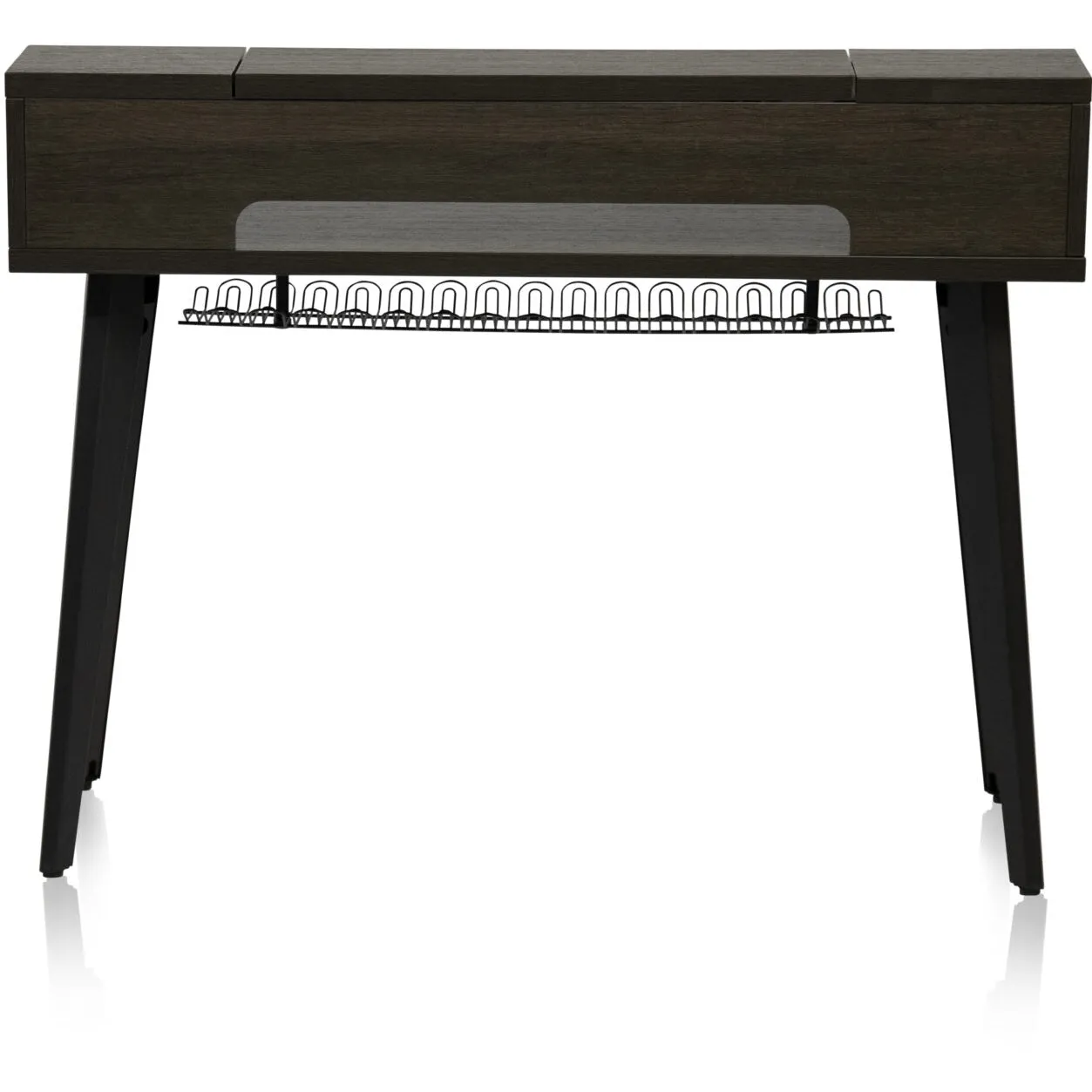 Gator GFW-ELITEKEYTBL61-BRN Elite Furniture Series Keyboard Table - 61-Note, Dark Walnut