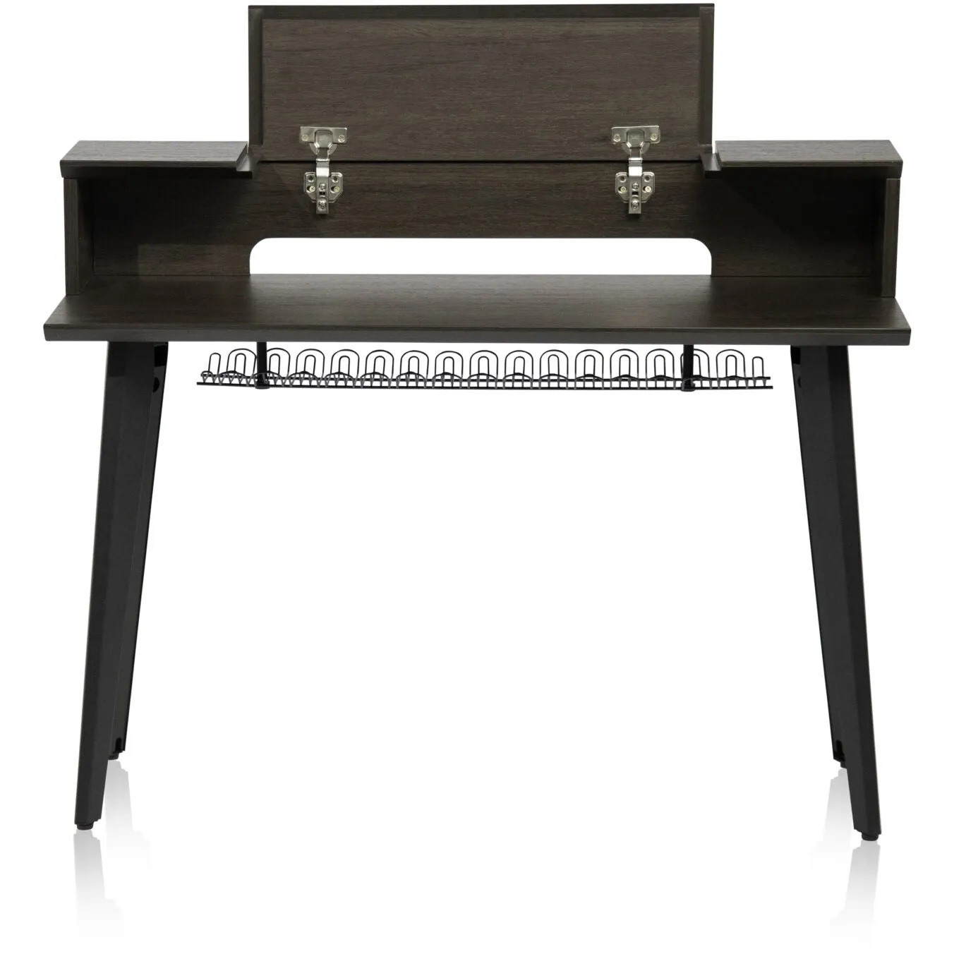 Gator GFW-ELITEKEYTBL61-BRN Elite Furniture Series Keyboard Table - 61-Note, Dark Walnut