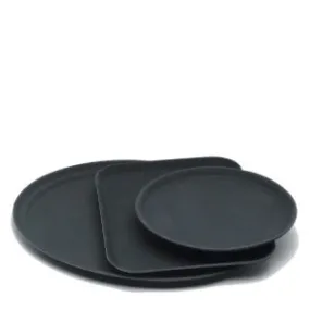 Gengrip 14" x 18" Rectangular Non-Slip Tray Black - Pack 1