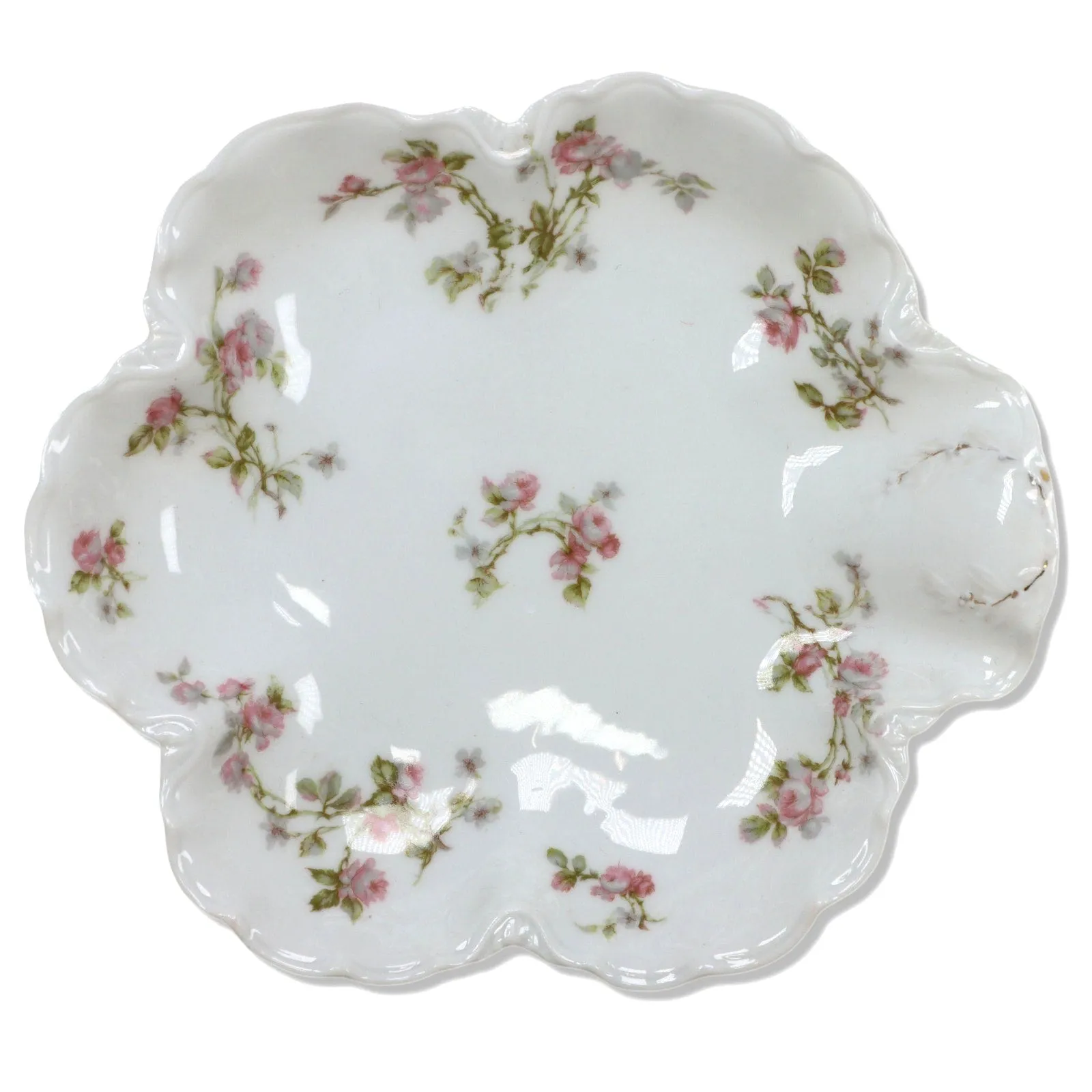 Haviland The Frontenac Schleiger 31i Scalloped Oval 9" Vegatable Bowl  C. 1900