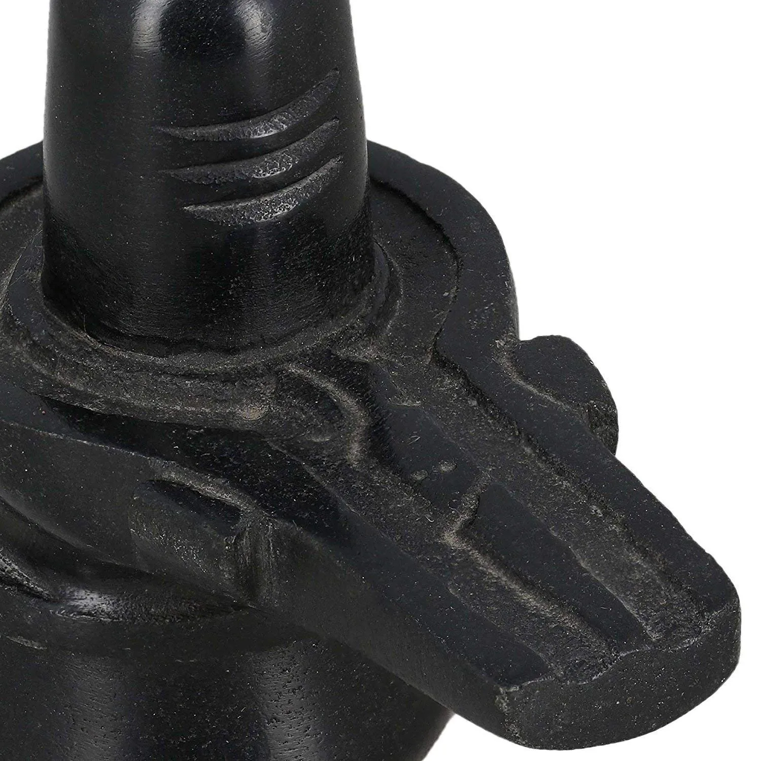 IndiaBigShop Hindu God Shiva Lingam Statue for Puja, Stone Carving, Portable Perfect for Traveling, Home Décor Statue