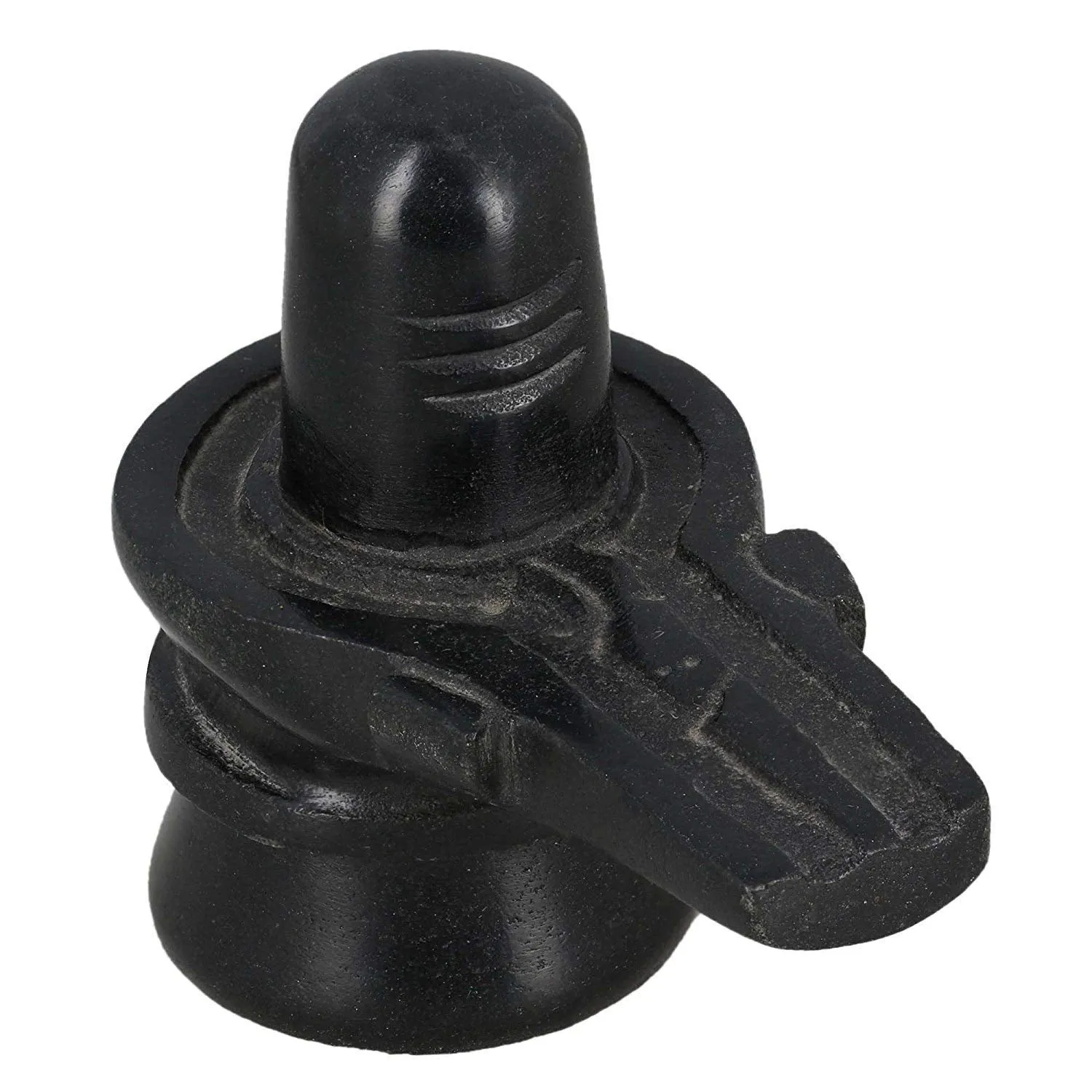 IndiaBigShop Hindu God Shiva Lingam Statue for Puja, Stone Carving, Portable Perfect for Traveling, Home Décor Statue