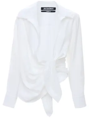 Jacquemus   La Chemise Bahia knotted shirt 