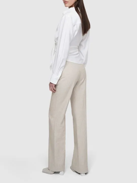 Jacquemus   La Chemise Bahia knotted shirt 