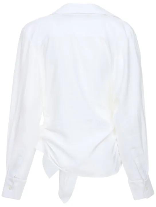 Jacquemus   La Chemise Bahia knotted shirt 
