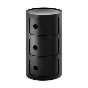 Kartell Componibili 3 Tier Storage - Black