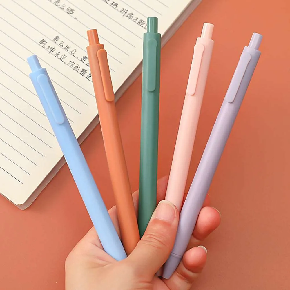 Kawaii Black Ink Pastel Pens