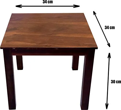 Krafting Kustoms Solid Sheesham Wood 4 Seater Dining with Chair || Dining Table Sets || Dining Room Sets || Wooden Dining Table 4 Seater with Chair || Dining Table 4 Seater, Walnut Finish