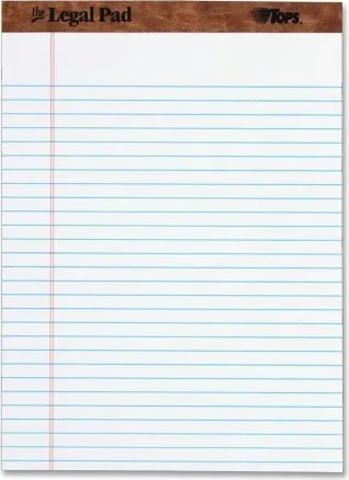 Legal Writing Pad A4 size White
