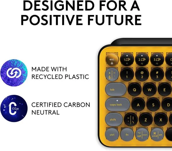 Logitech Pop Keys Wireless Mechanical Keyboard With Emoji Keys